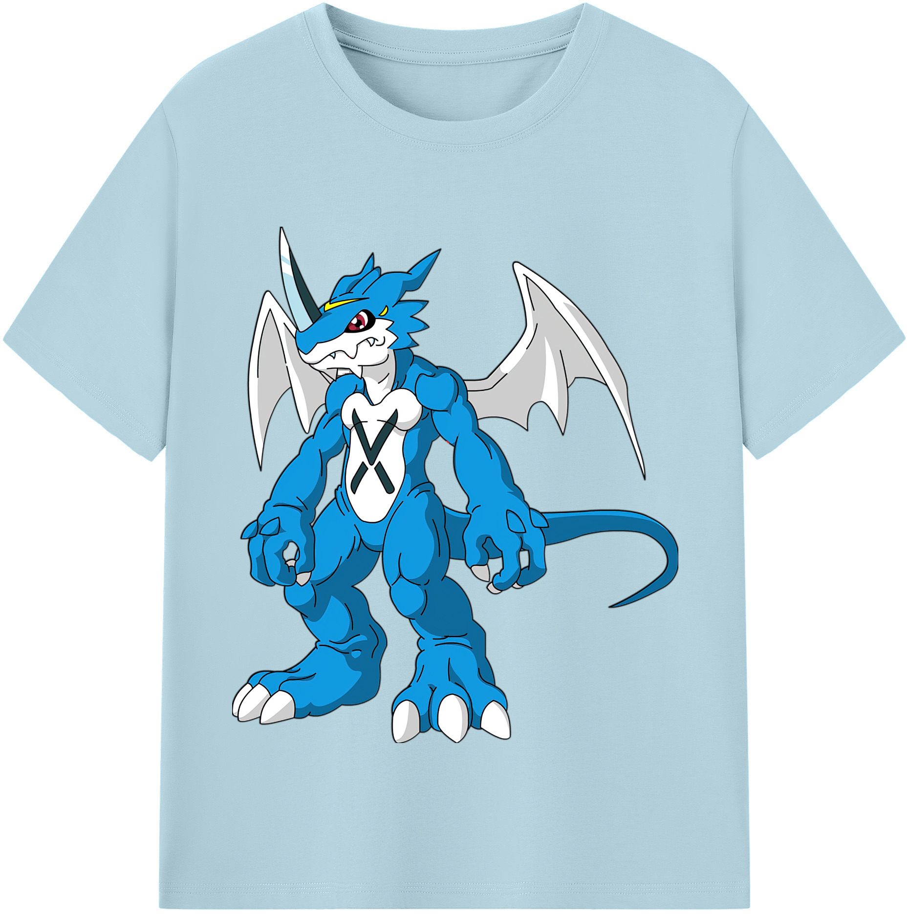 （画像用） Digimon デジタルモンスター/デジモン 綿100％半袖Tシャツ（フロントプリント）